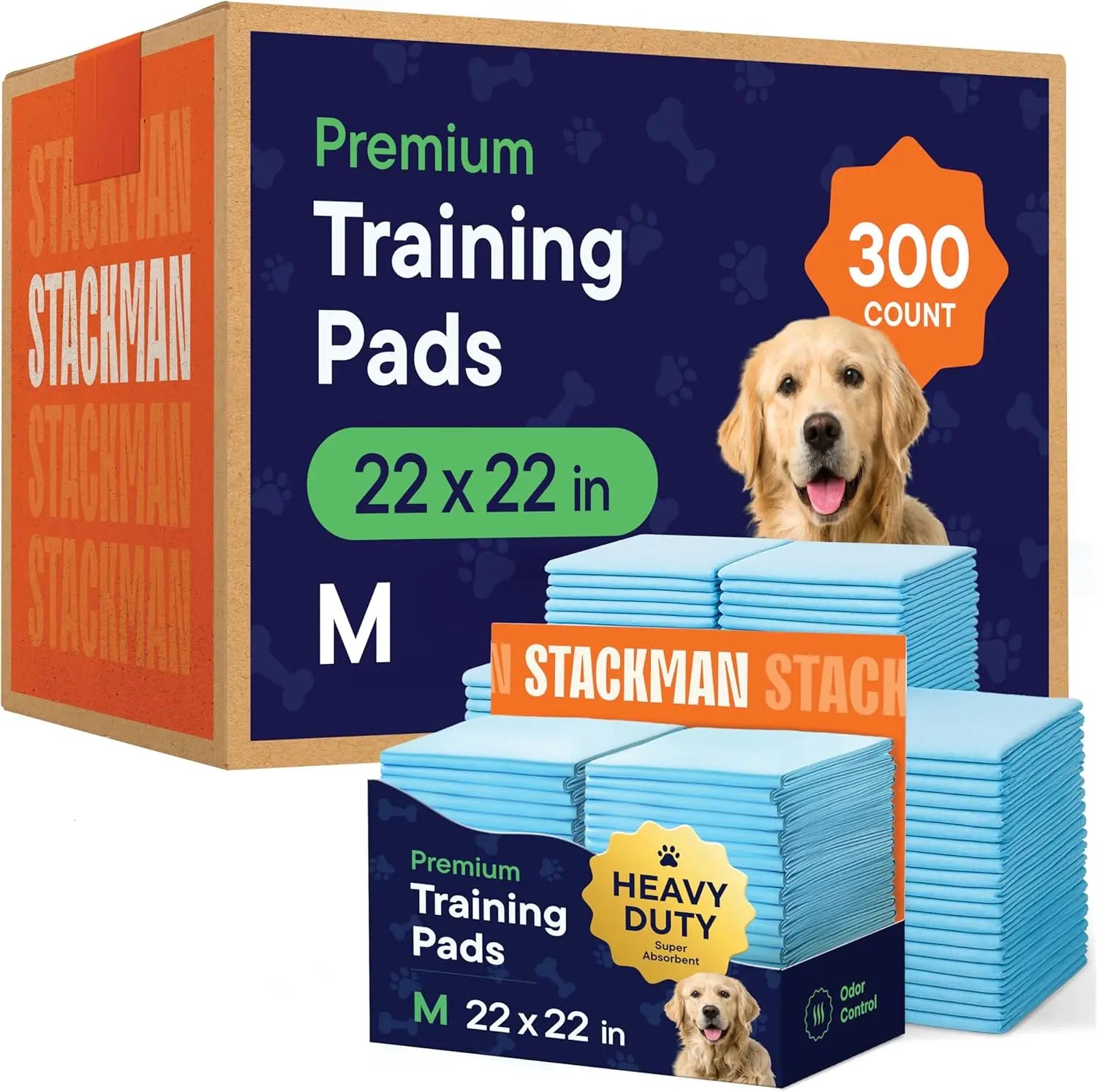 300-Count 22x22 Inch Puppy Pee Pads