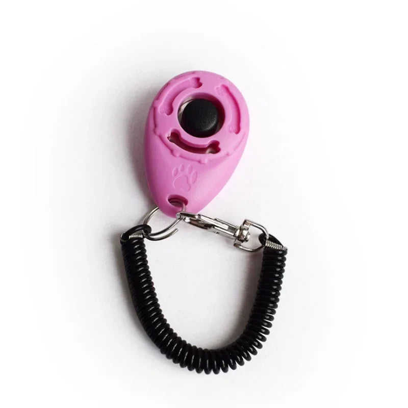 2 in 1 Dog Training Clicker w/ Adjustable Wrist Strap