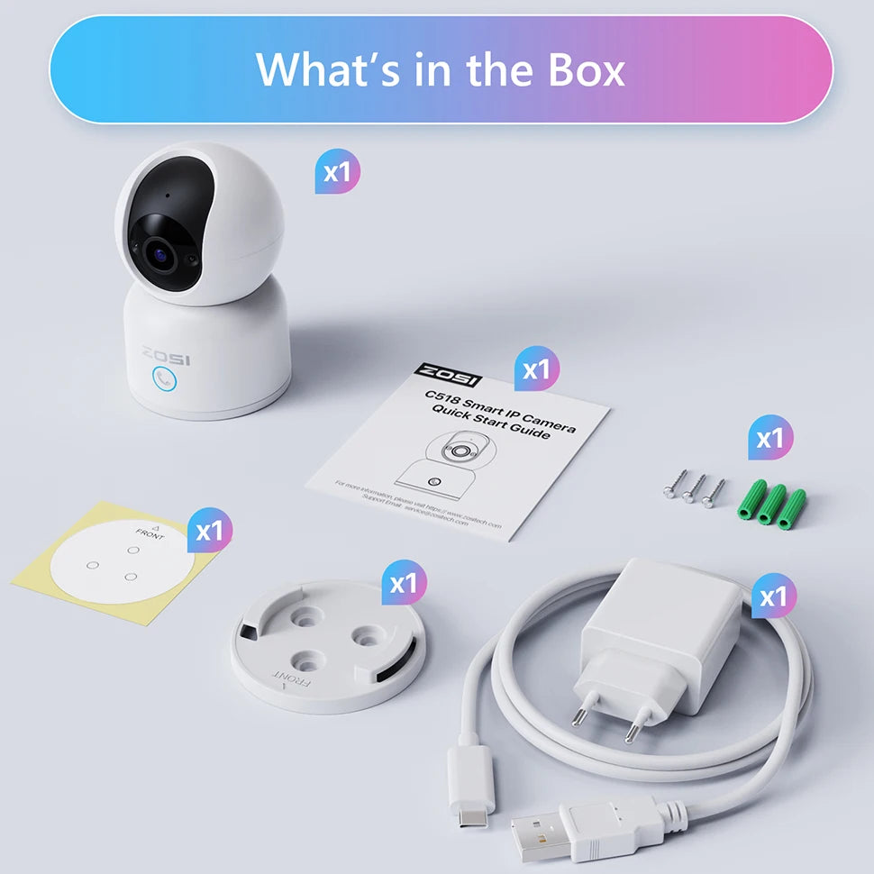 Smart Security Camera, Pet Monitor ,WiFi Surveillance