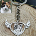 Personalized Pet Photo Keychain, Stainless Steel