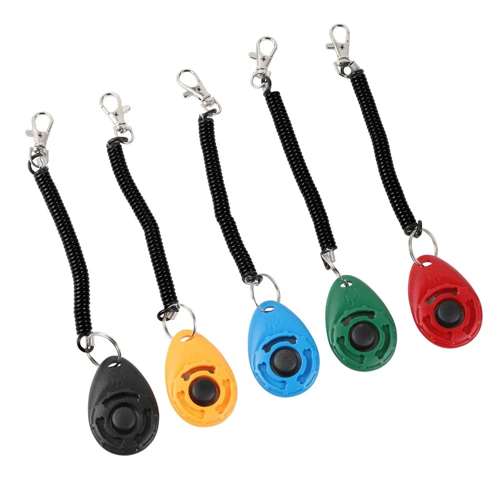 2 in 1 Dog Training Clicker w/ Adjustable Wrist Strap