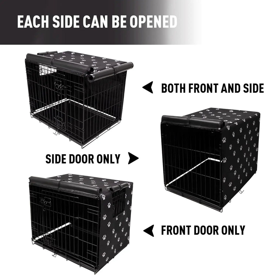 Durable Windproof Dog Crate Cover for 24-48 Inch Kennels