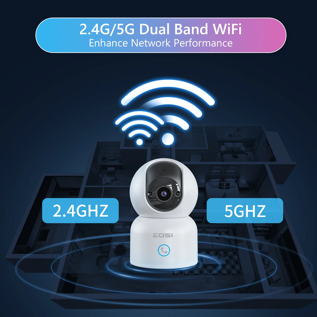 Smart Security Camera, Pet Monitor ,WiFi Surveillance