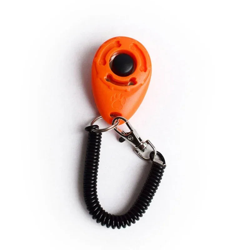 2 in 1 Dog Training Clicker w/ Adjustable Wrist Strap