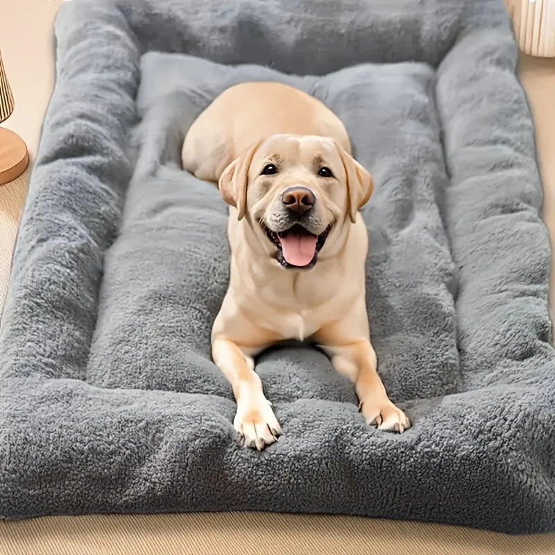 Oversized Plush Dog Bed, Sofa Crate Pad