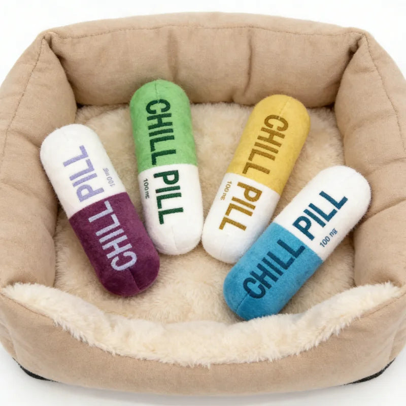Plush Capsule Toy With Squeaker