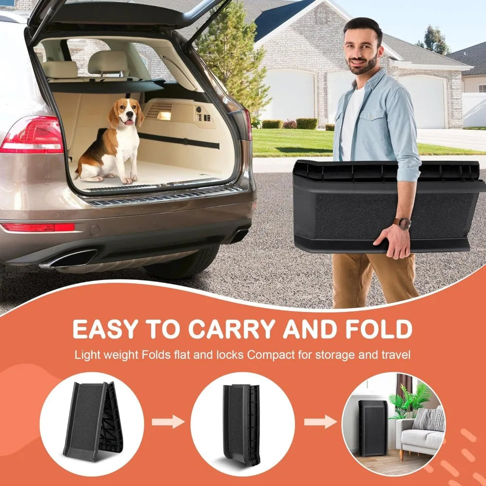 Folding Dog Ramp for Car, Truck, SUVs