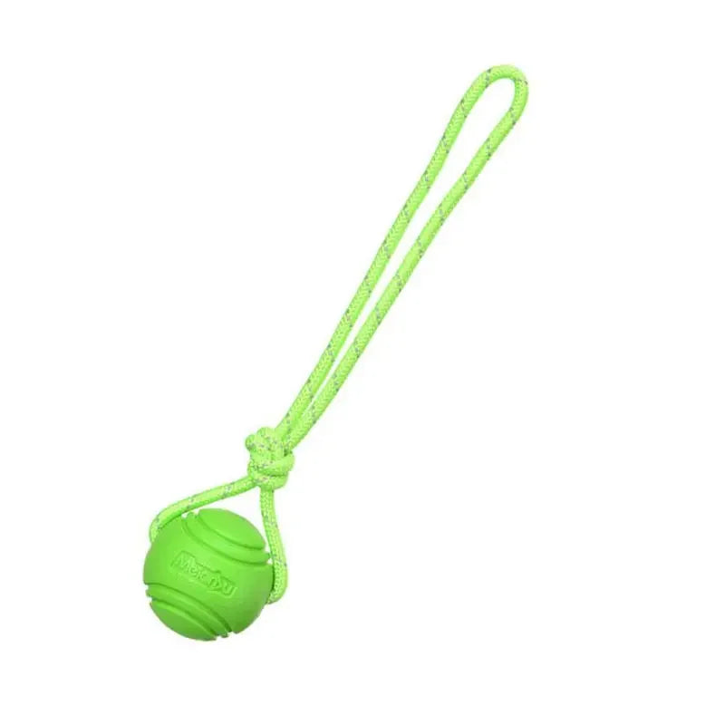 Dog Training Ball on Rope, Catching, Throwing, Tugging