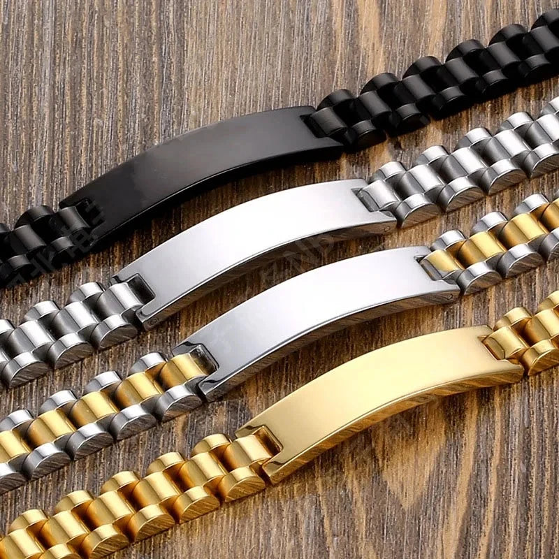 Custom Laser Engraved Photo Bracelets, Stainless Steel